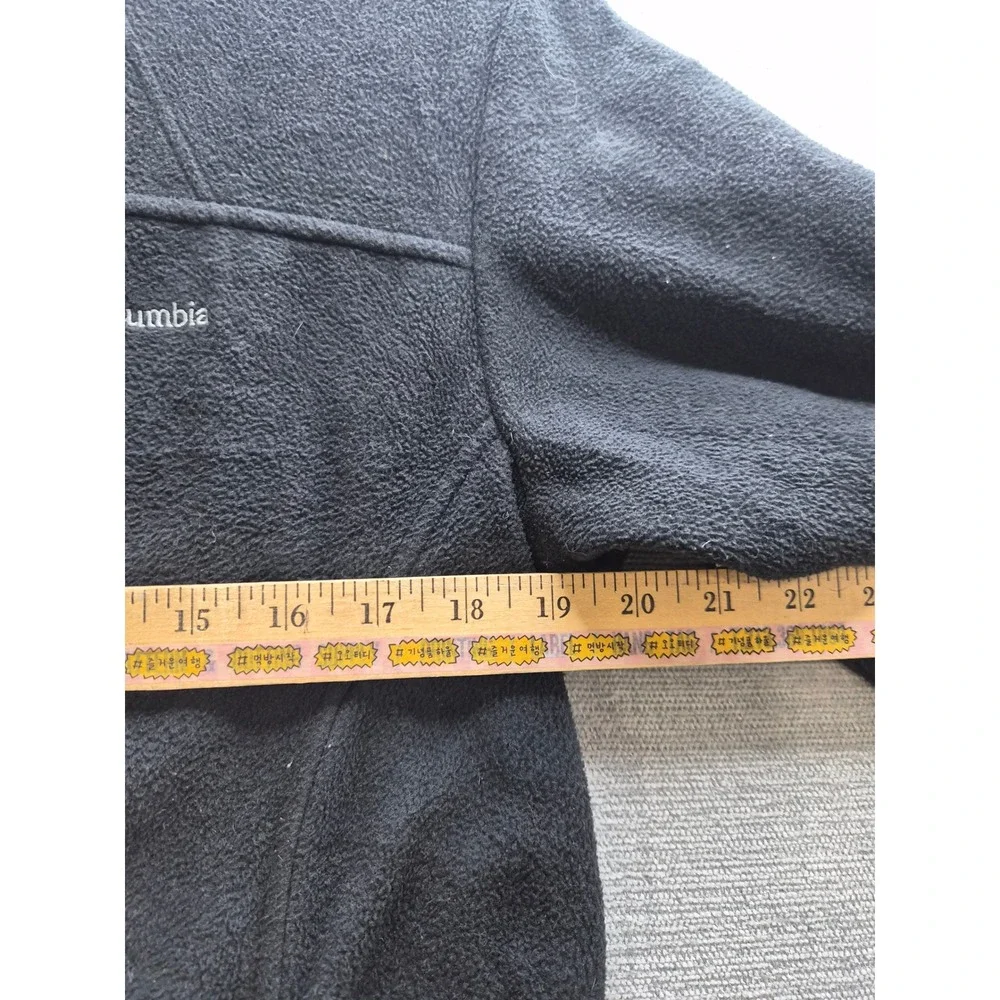 Columbia Interchange Fast Trek II Fleece Jacket Women L Black Mock Neck Full Zip